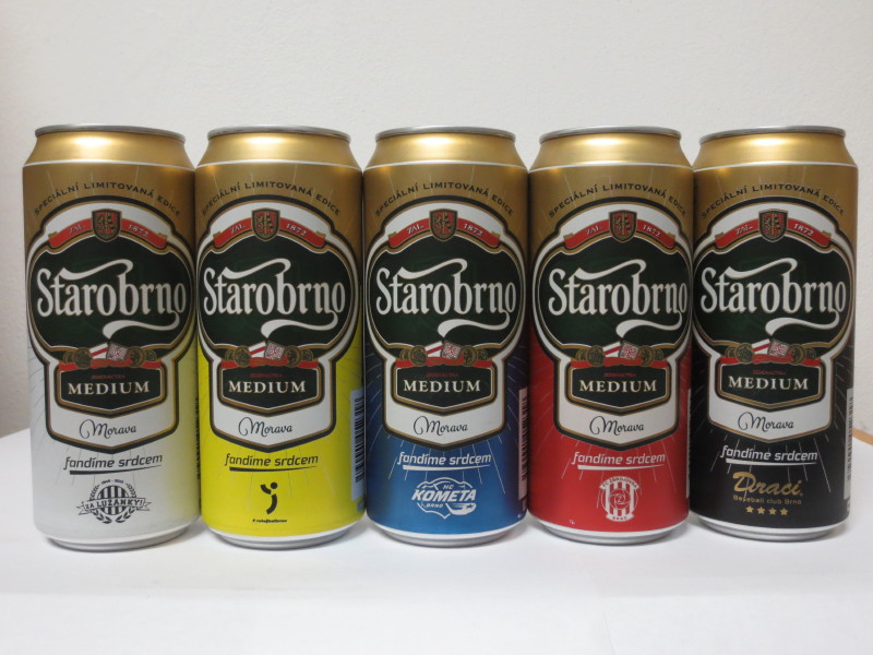 Starobrno MEDIUM Morava fandíme srdcem 12 LEOŠ ČERMÁK (40cl)