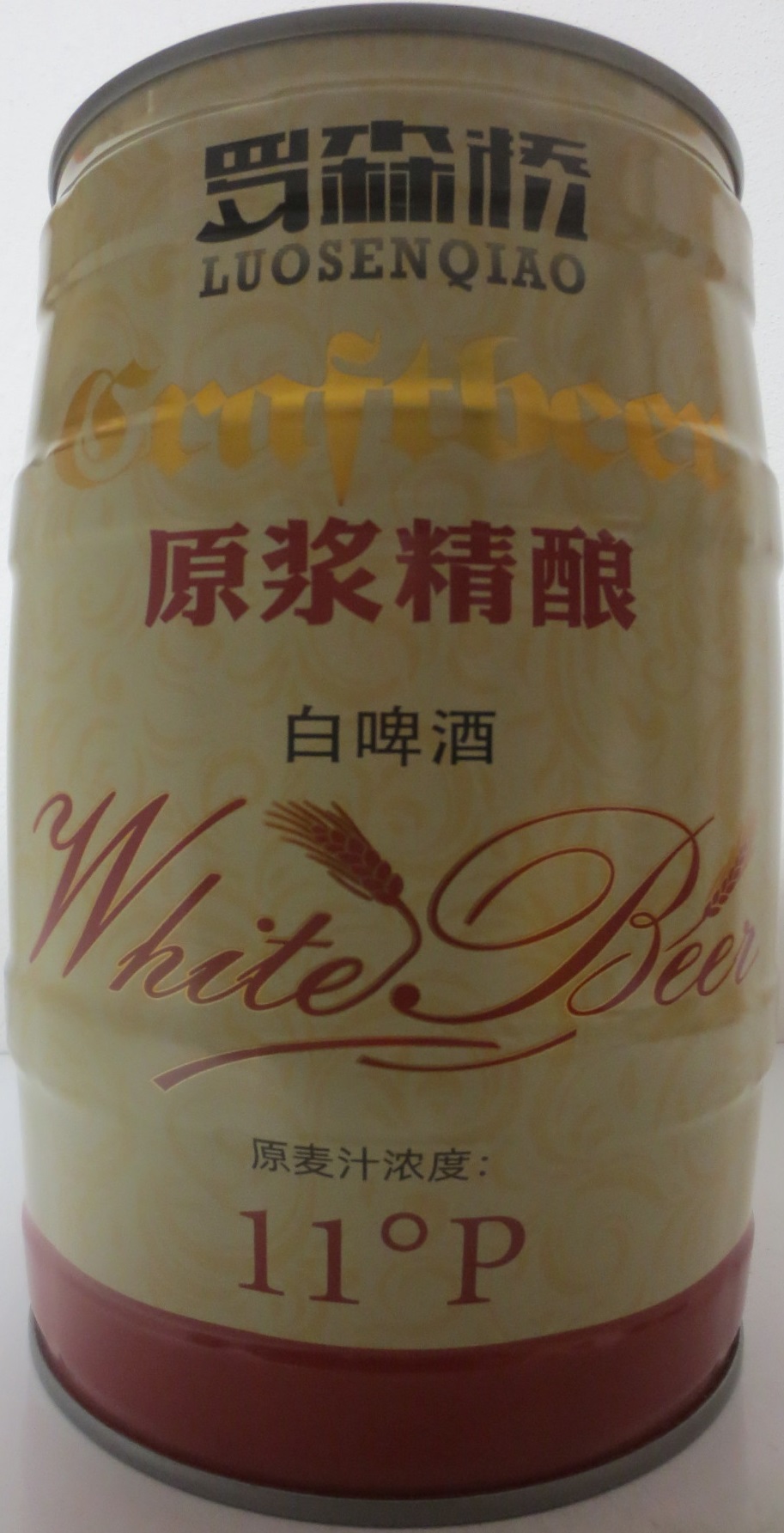 LUOSEN QIAO Craftbeer White Beer 11° P (5L) Nr.1 