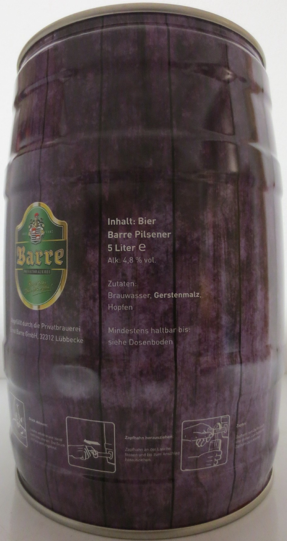 Barre Pilsener terra WORTMAN AG IT. MADE IN GERMANY. (5L) Nr.1 