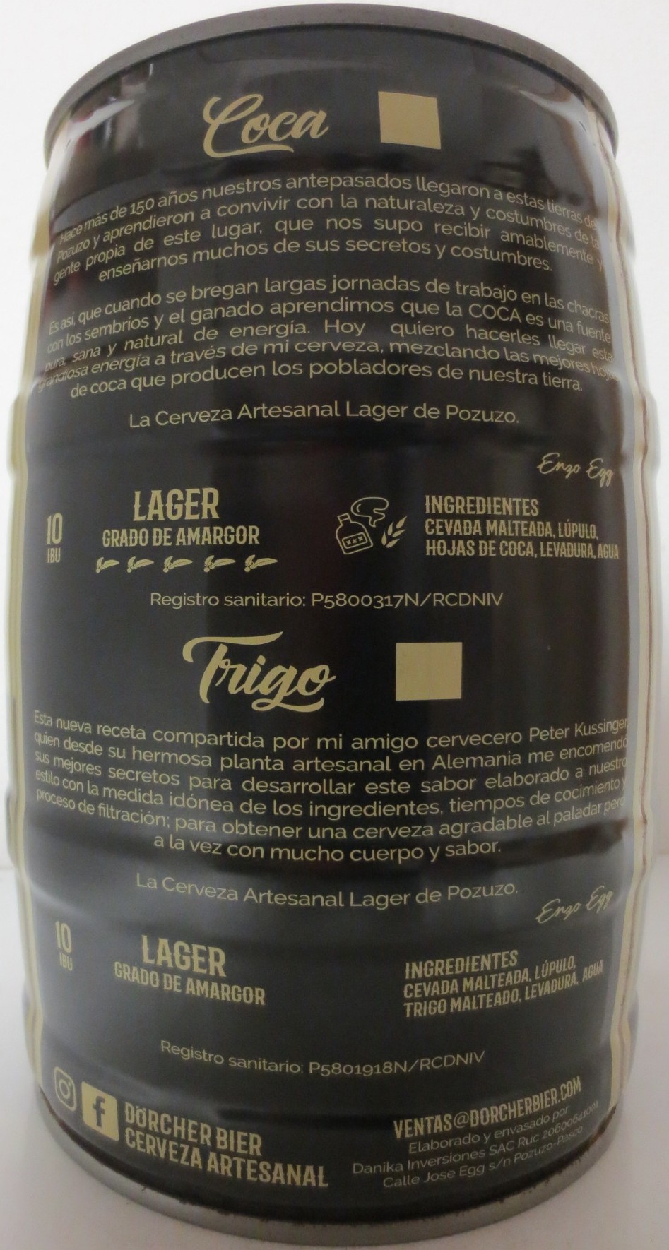 DÖRCHER BIER POZUZO PERU (5L) Nr.1 