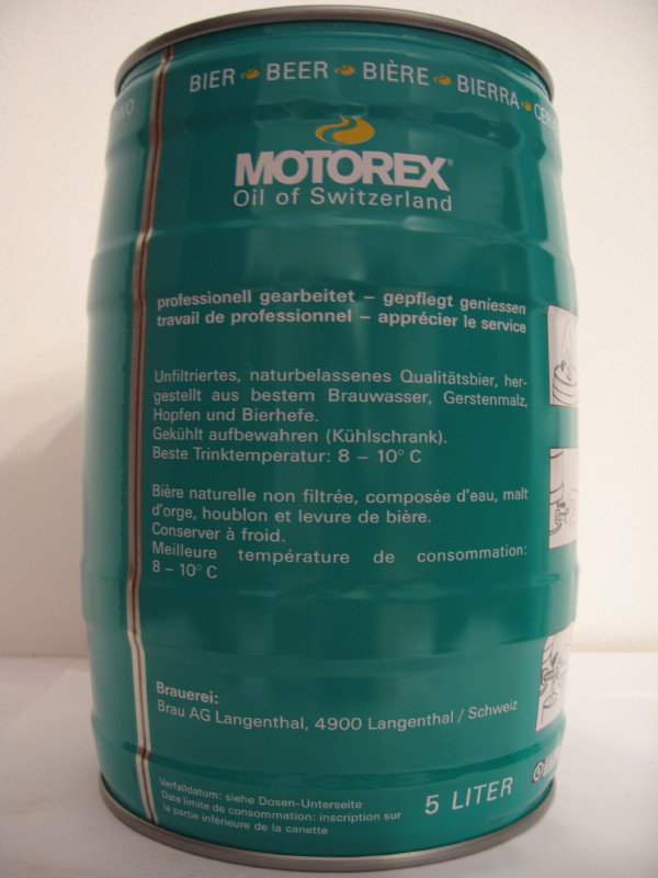 Hasli Bier MOTOREX Oil of Switzerland 