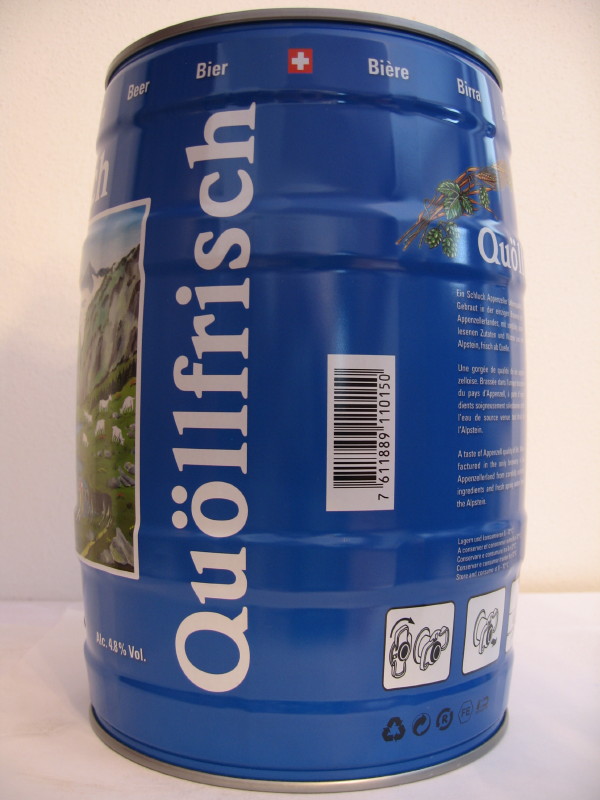 Quöllfrisch APPENZELLER BIER (iris blue)