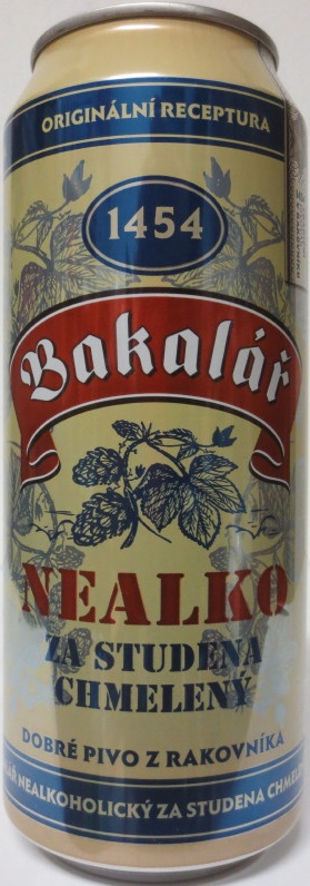 Bakalář NEALKO ZA STUDENA CHMELENÝ (50cl) (B/O) č.1