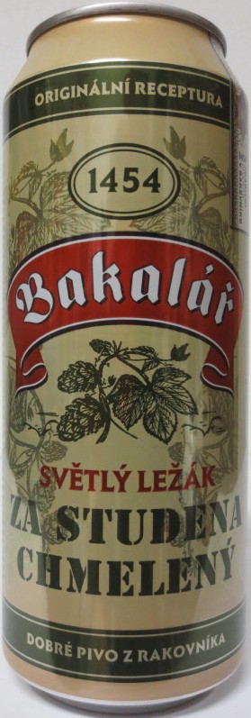 Bakalář SVĚTLÝ LEŽÁK ZA STUDENA CHMELENÝ (50cl) (B/O) č.2