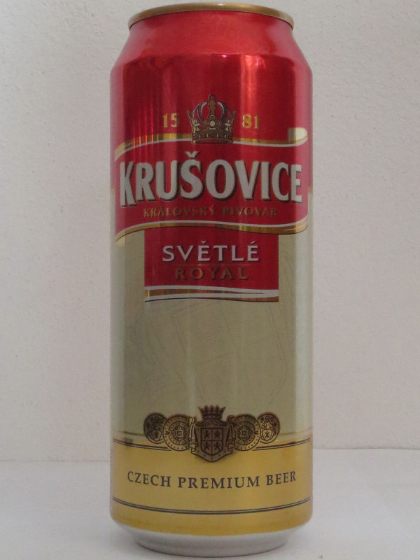 KRUŠOVICE KRÁLOVSKÝ PIVOVAR SVĚTLÉ ROYAL CZECH PREMIUM BEER (50cl) č.1