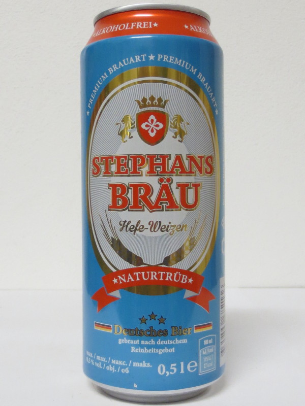 STEPHANS BRÄU Hefe-Weizen NATURTRÜB ALKOHOLFREI (50cl)