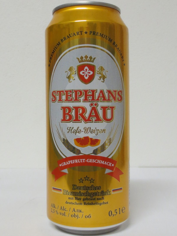STEPHANS BRÄU Hefe-Weizen GRAPEFRUIT GESCHMAK (50cl)