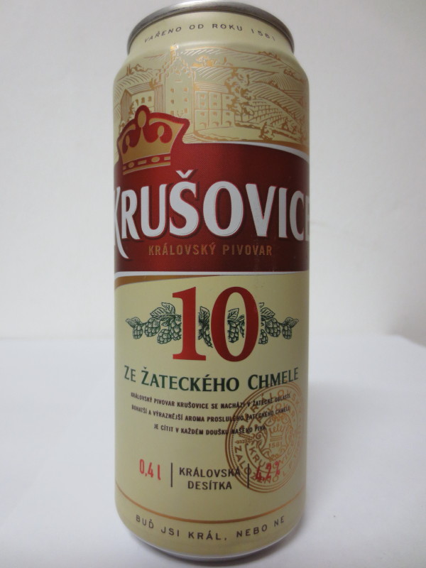 KRUŠOVICE KRÁLOVSKÝ PIVOVAR 10 ZE ŽATECKÉHO CHMELE (0,4L) 