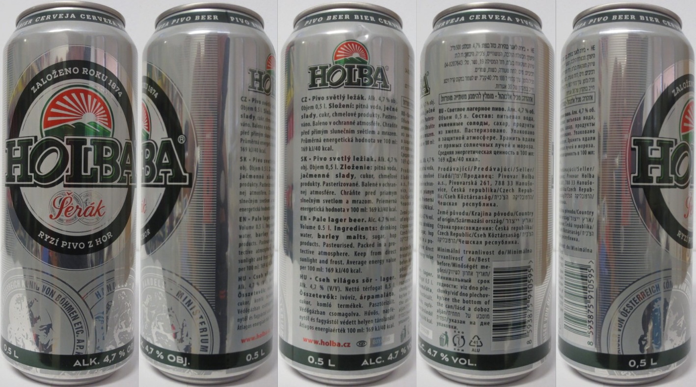 HOLBA Šerák RYZÍ PIVO Z HOR (CZ) (50cl) (B/O) č.1 