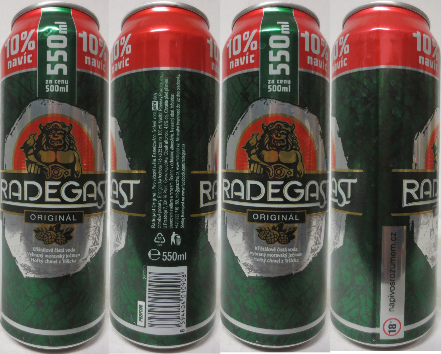 RADEGAST ORIGINAL 550ml za cenu 500ml 10% navíc (CZ) (55cl) (B/O) č.2 