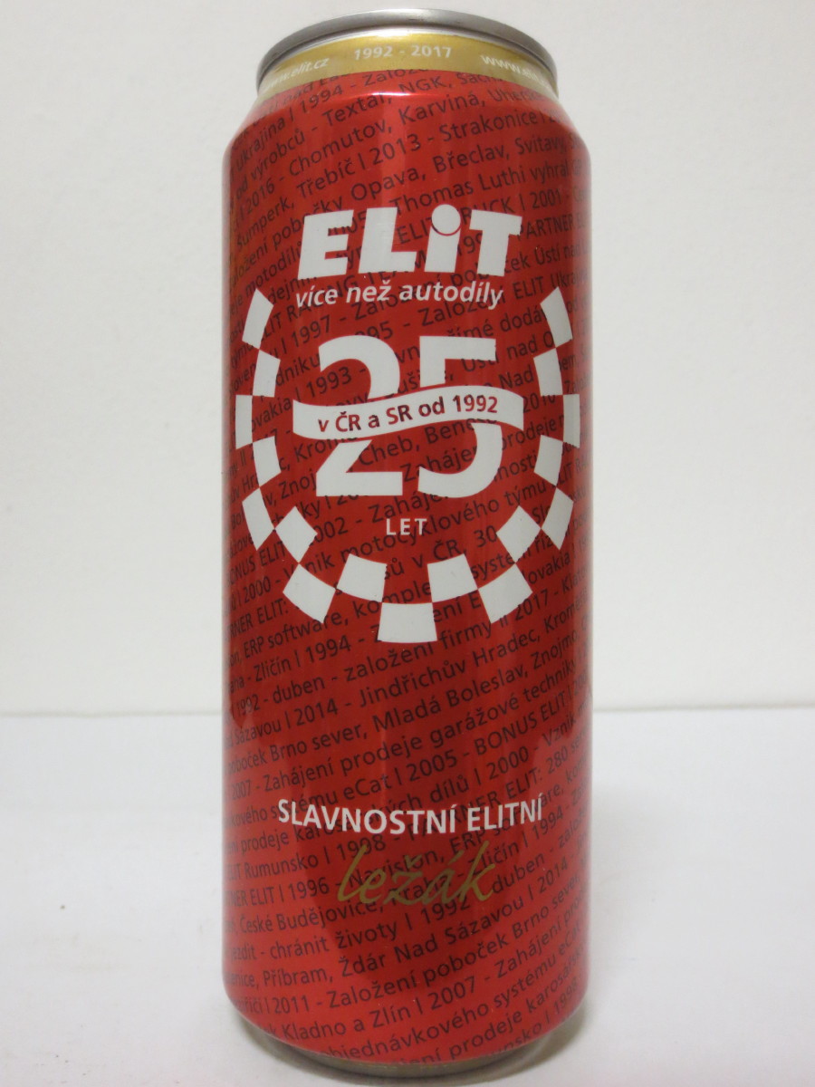 ELiT více než autodíly 25 LET SLAVNOSTNÍ ELITNÍ ležák č.1 (50cl) (B/O)