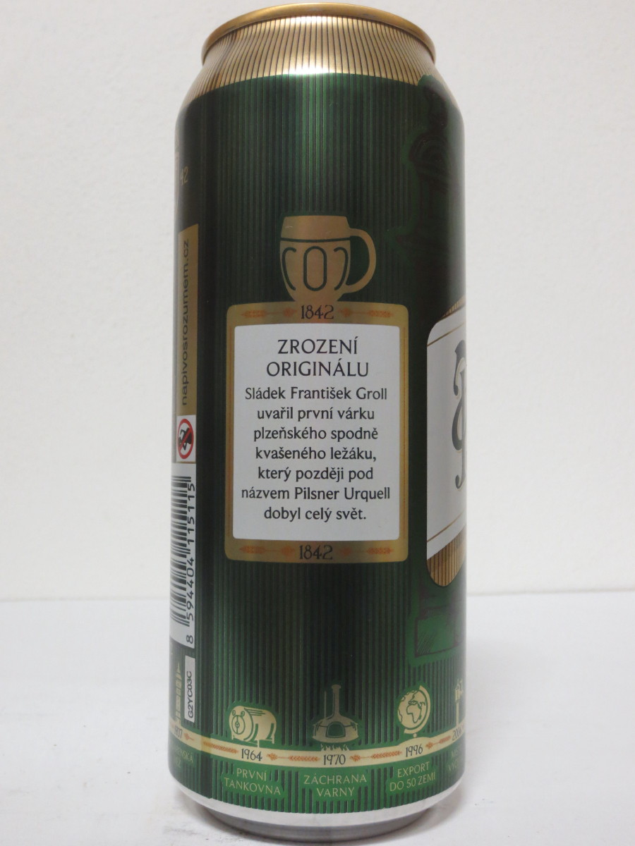 Pilsner Urquell 175 let - série 2017 - 1842 ZROZENÍ ORIGINÁLU (50cl) (B/O)