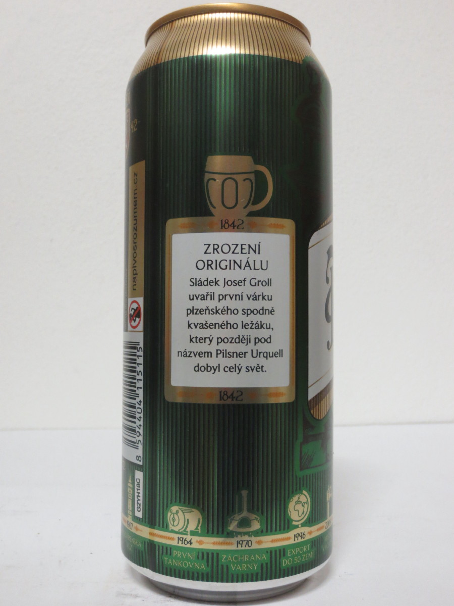 Pilsner Urquell 175 let - série 2017 - 1842 ZROZENÍ ORIGINÁLU (50cl) (B/O)