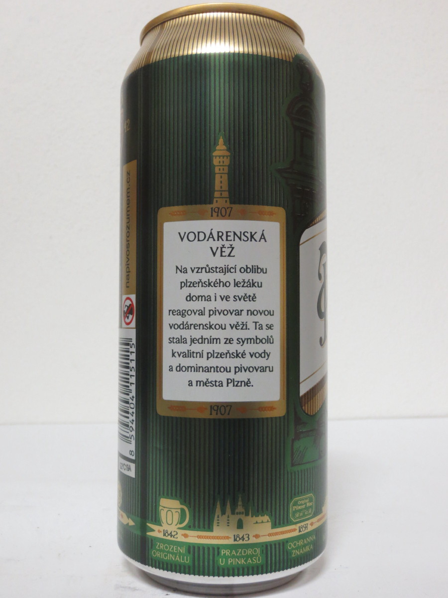 Pilsner Urquell 175 let - série 2017 - 1907 VODÁRENSKÁ VĚŽ (50cl) (B/O)