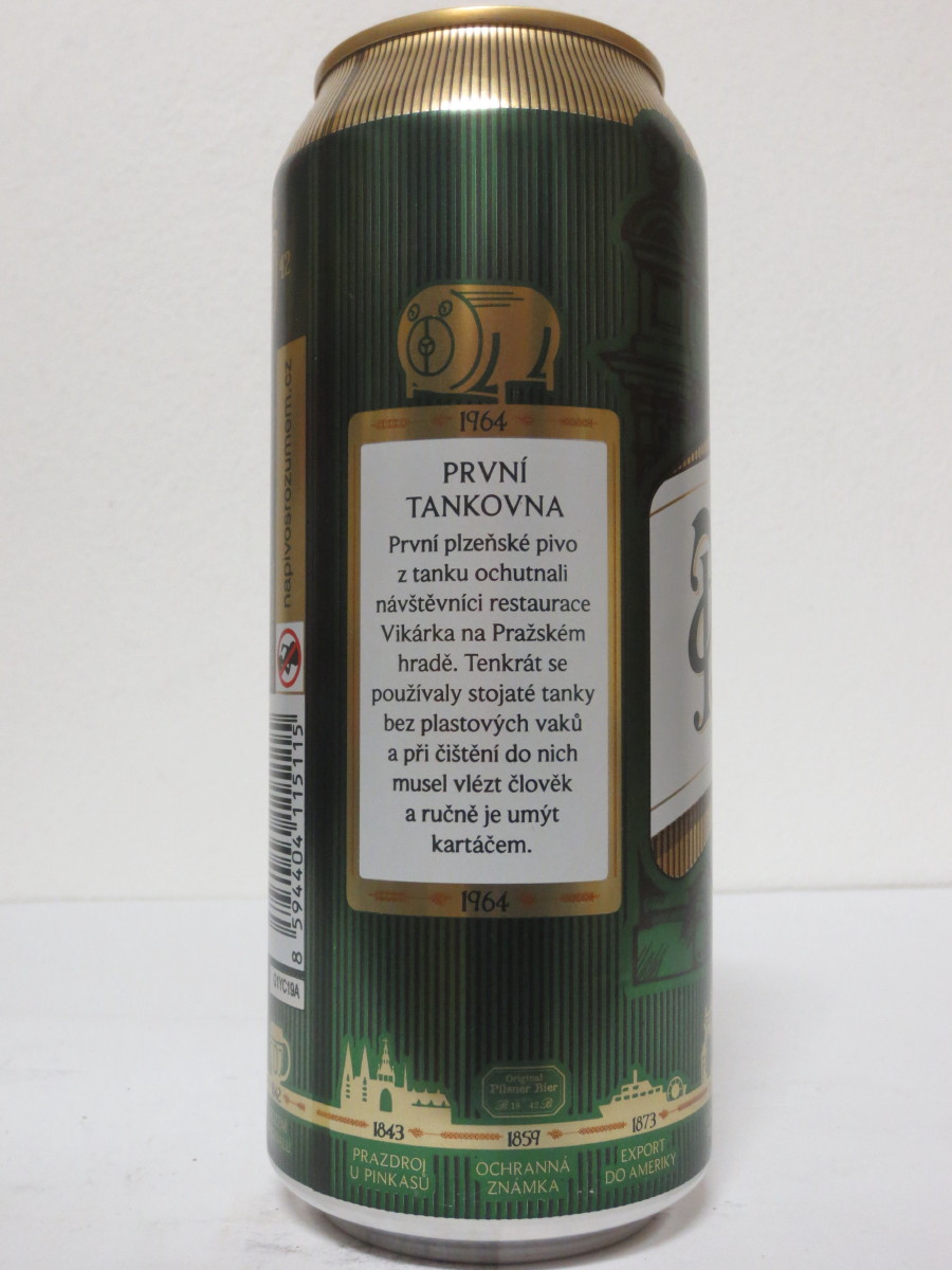Pilsner Urquell 175 let - série 2017 - 1964 PRVNÍ TANKOVNA (50cl) (B/O)
