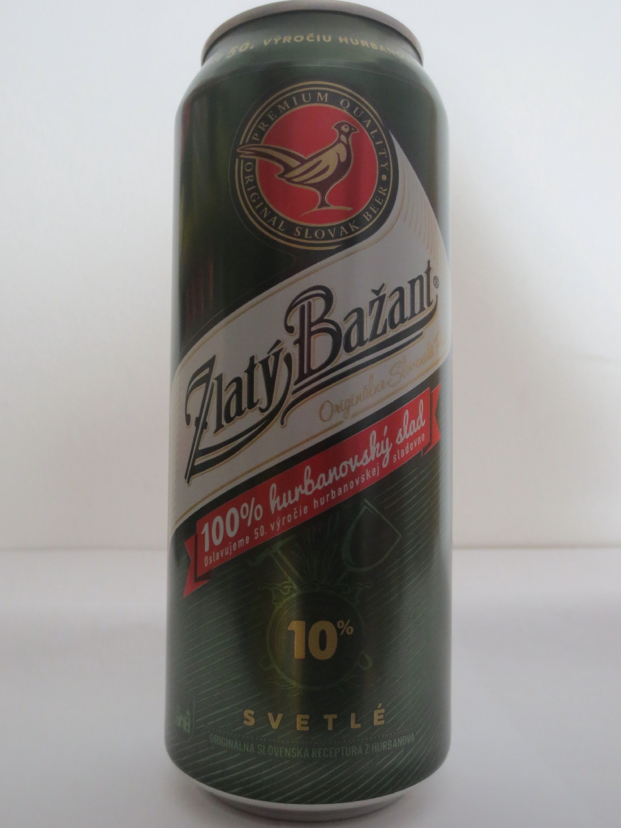 Zlatý Bažant 10% SVETLÉ 100% hurbanovský slad (50cl) (B/O)