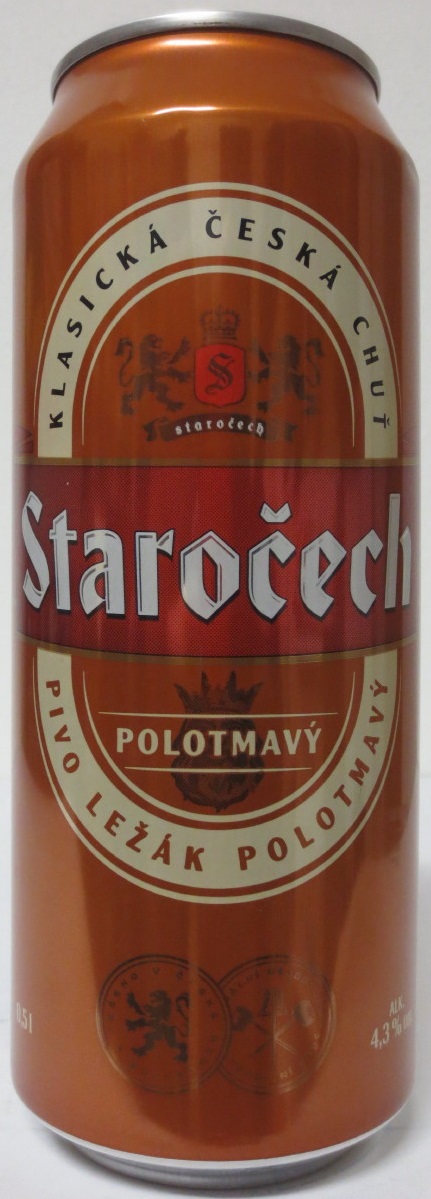 Staročech POLOTMAVÝ PIVO LEŽÁK POLOTMAVÝ (50cl) (B/O) č.1