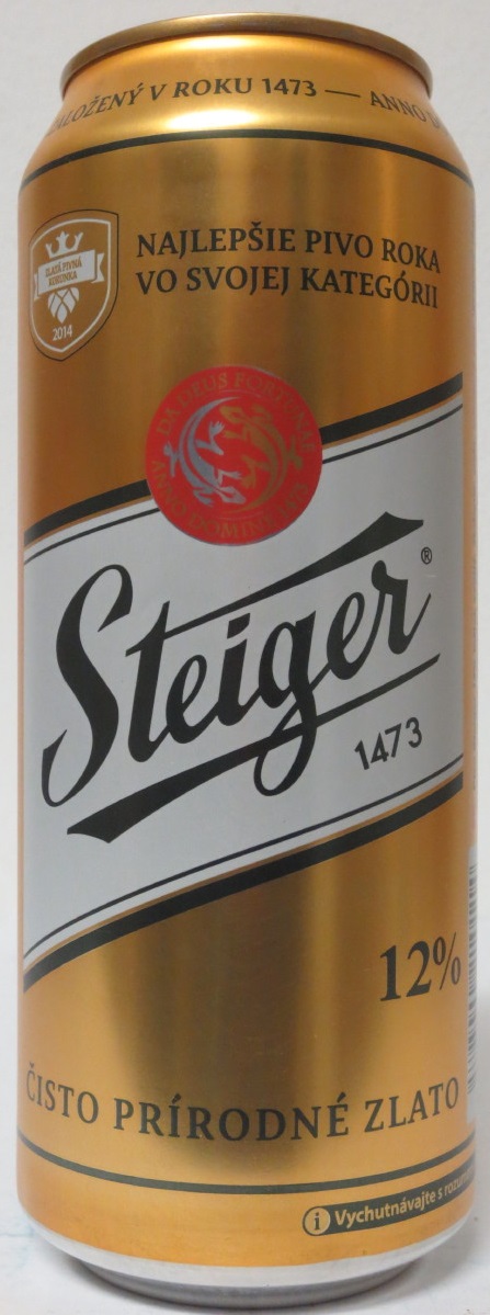Steiger 1473 12% ČISTĚ PRÍRODÉ ZLATO (50cl) (B/O) č.2