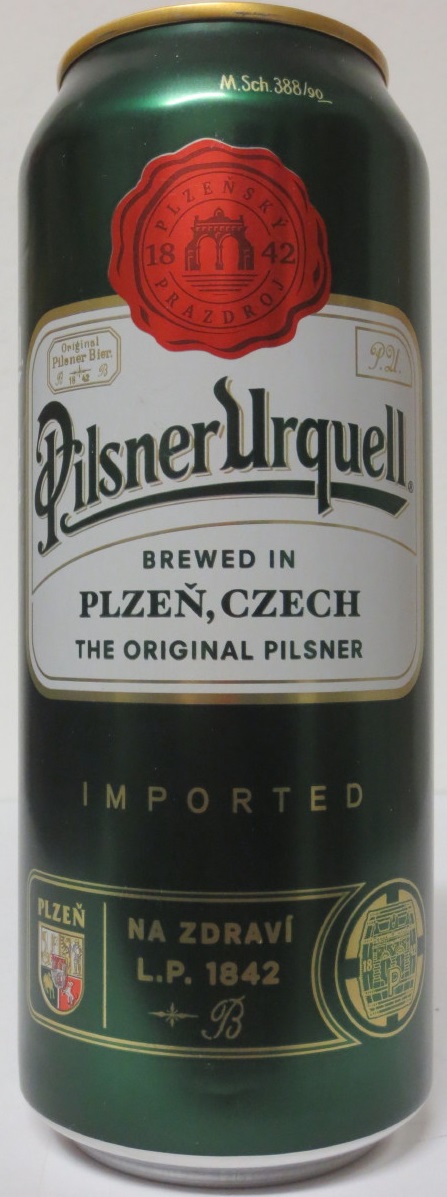 Pilsner Urquell BREWED IN PLZEŇ,CZECH THE ORIGINAL PILSNER IMPORTED (50cl) (B/O) č.1