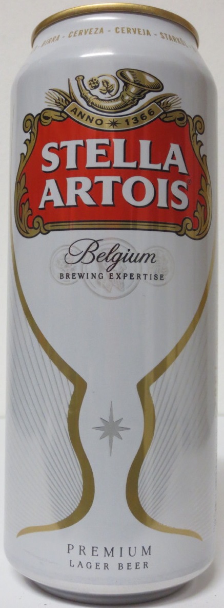 STELLA ARTOIS Belgium BREWING EXPERTISE PREMIUM LAGER BEER (50cl) (B/O) (HU)
