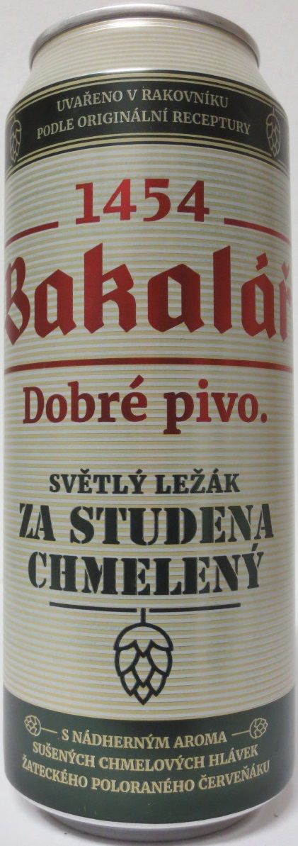 Bakalář Dobré pivo. SVĚTLÝ LEŽÁK ZA STUDENA CHMELENÝ (50cl) (B/O) č.1