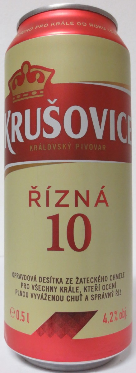 KRUŠOVICE KRÁLOVSKÝ PIVOVAR ŘÍZNÁ 10 (50cl) (B/O)