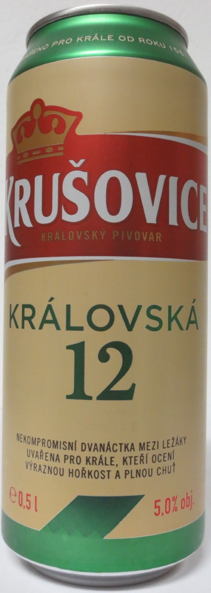 KRUŠOVICE KRÁLOVSKÝ PIVOVAR KRÁLOVSKÁ 12 (50cl) (B/O)