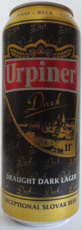 Urpiner 11° Dark DRAUGT DARK LAGER EXCEPTIONAL SLOVAK BEER (50cl) (B/O) č.1