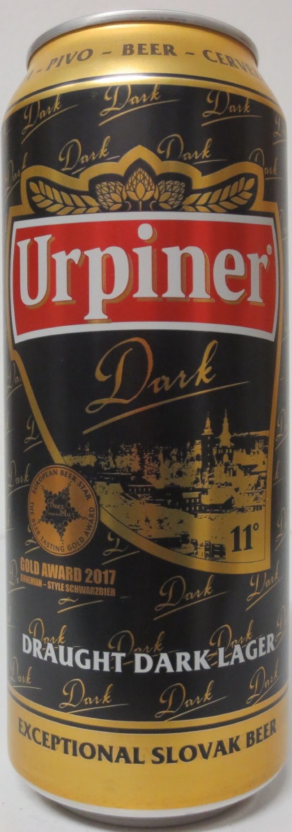 Urpiner 11° Dark DRAUGT DARK LAGER EXCEPTIONAL SLOVAK BEER (50cl) (B/O) č.2