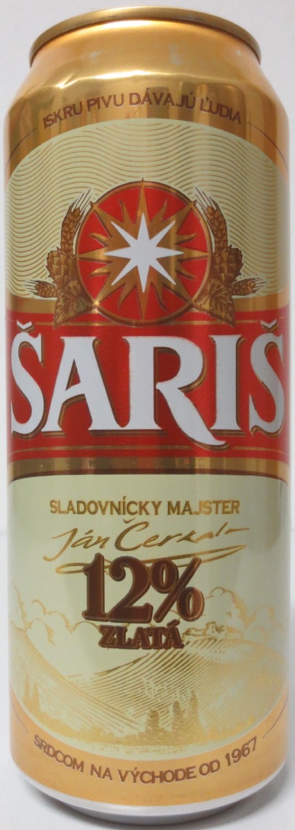 ŠARIŠ 12% ZLATÁ (50cl) (B/O) č.2