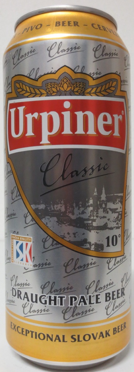 Urpiner Classic DRAUGHT PALE ALE BEER EXCEPTIONAL SLOVAK BEER (50cl) (B/O) č.2