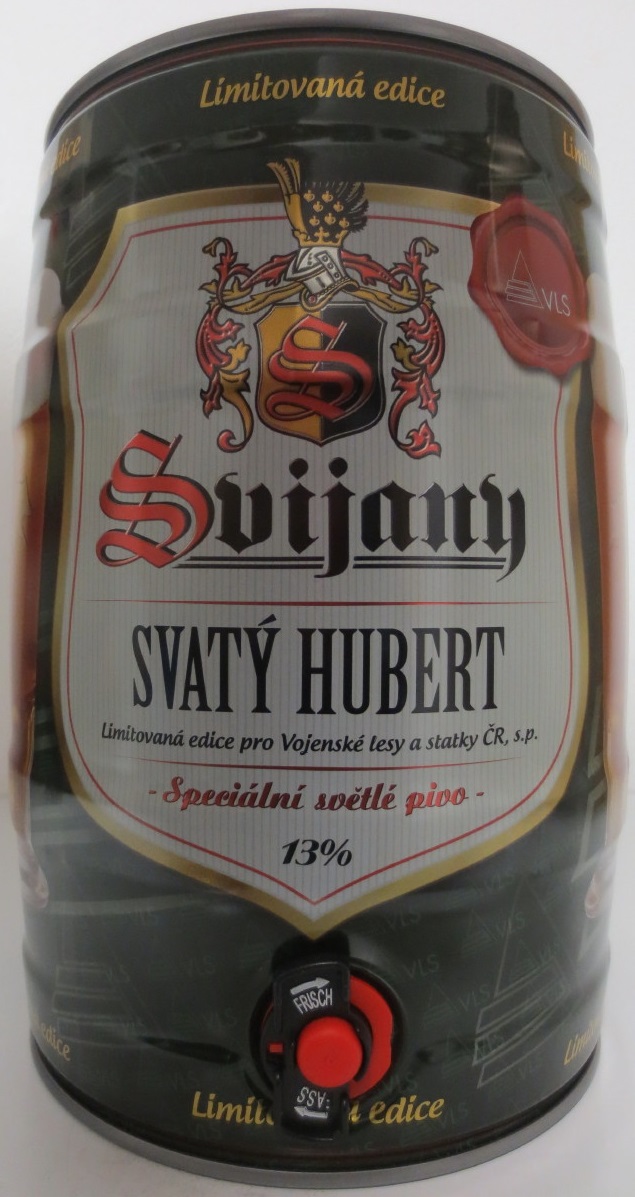 Svijany SVATÝ HUBERT Speciální světlé pivo 13% (5L) č.1 