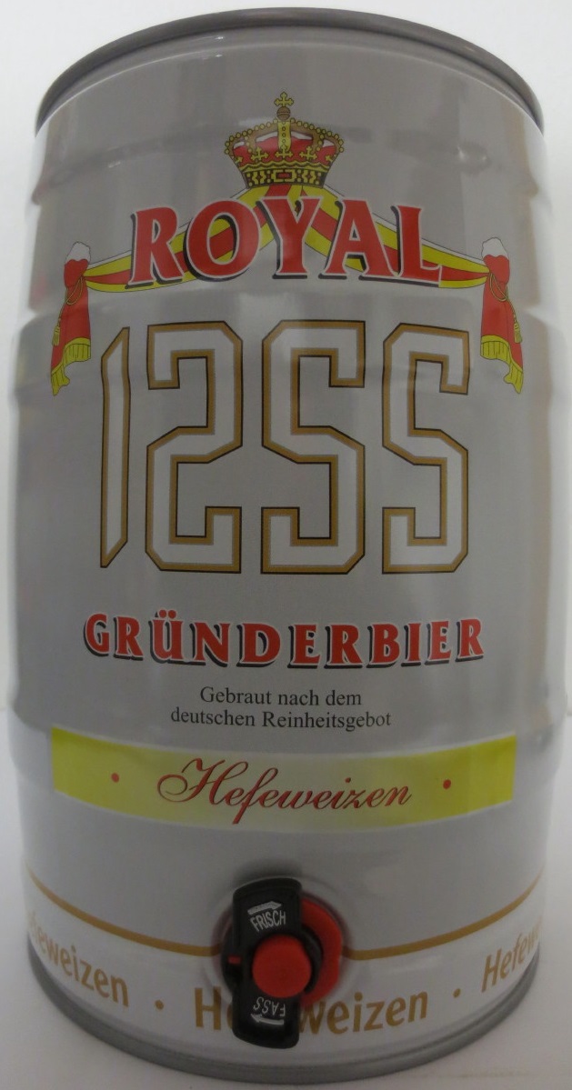 ROYAL 1255 GRÜNDERBIER Hefeweizen (5L) Nr.1