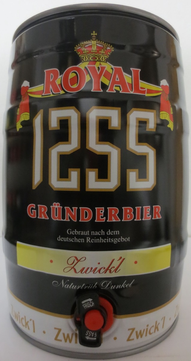 ROYAL 1255 GRÜNDERBIER Zwick´l Naturtrüb Dunkel (5L) Nr.1