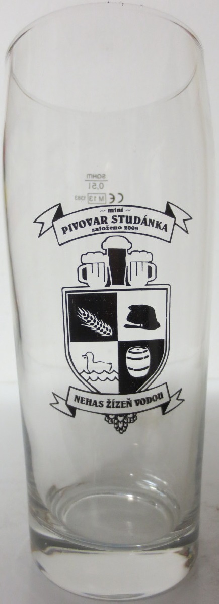 - mini - PIVOVAR STUDÁNKA založeno 2009 NEHAS ŽÍZEŇ VODOU (0,5L)