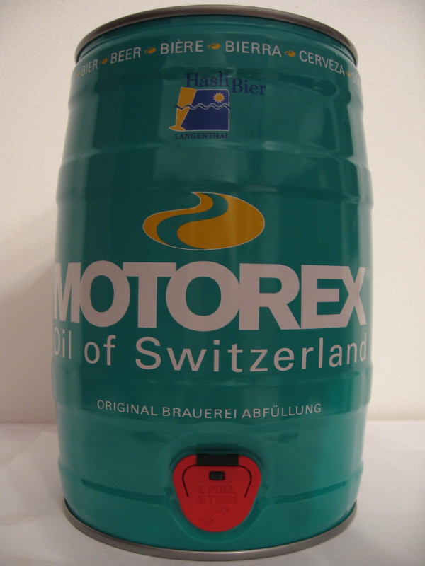 Hasli Bier MOTOREX Oil of Switzerland 