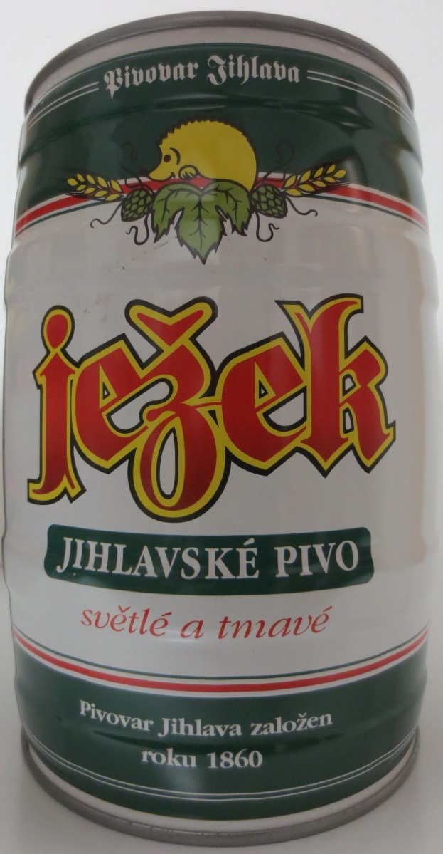 ježek JIHLAVSKÉ pivo světlé a tmavé (5L) č.1