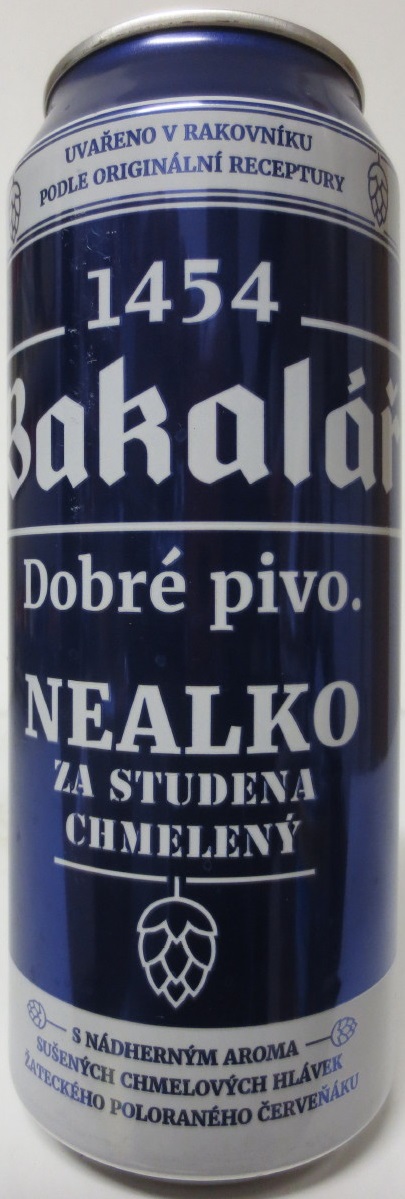 Bakalář Dobré pivo. NEALKO ZA STUDENA CHMELENÝ (50cl) (B/O) č.1