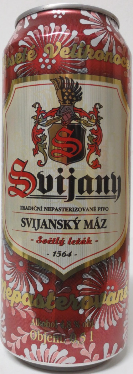 Svijany Nepasterizované Veselé Velikonoce (50cl) (B/O) červená