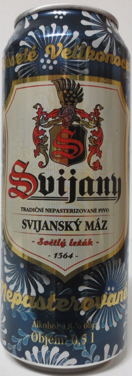 Svijany Nepasterizované Veselé Velikonoce (50cl) (B/O) modrá