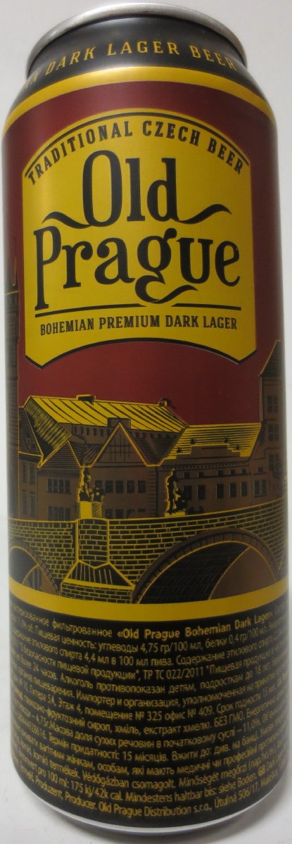 Old Prague BOHEMIAN PREMIUM DARK LAGER (50cl) (B/O) č.1