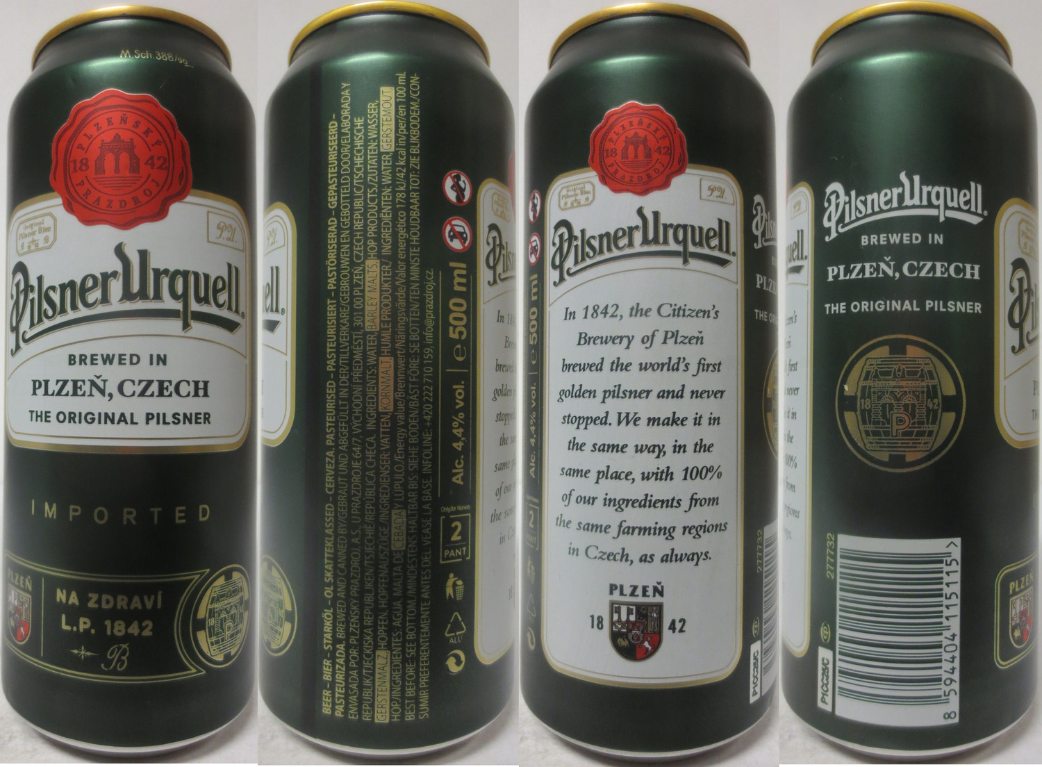 Pilsner Urquell BREWED IN PLZEŇ,CZECH THE ORIGINAL PILSNER IMPORTED (N) (50cl) (B/O) č.3 