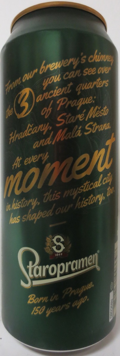 Staropramen EST. IN PRAGUE ANNIVERSARY EDITION 150 moment (50cl) (B/O) č.3/4