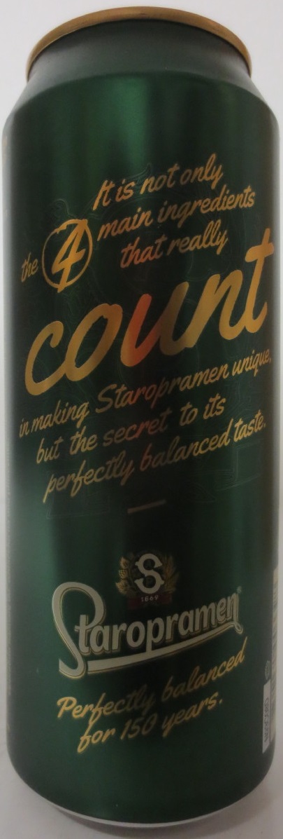 Staropramen EST. IN PRAGUE ANNIVERSARY EDITION 150 count (50cl) (B/O) č.4/4