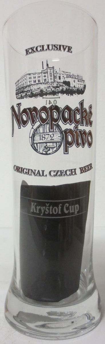 Novopacké pivo EXCLUSIVE ORIGINAL CZECH BEER Kryštof cup (0,4L)