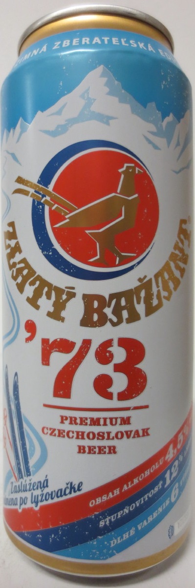 ZLATÝ BAŽANT 73 PREMIUM CZECHOSLOVAK BEER (50cl) (B/O)