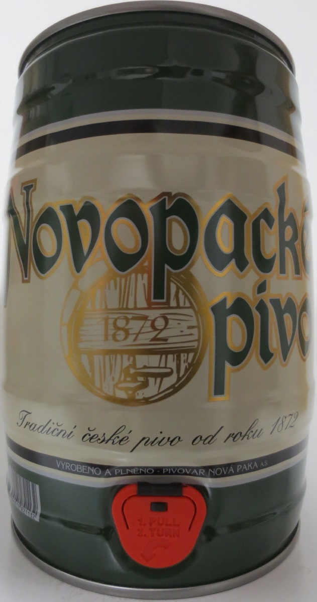 Novopacké pivo Tradiční české pivo od roku 1872 č.1
