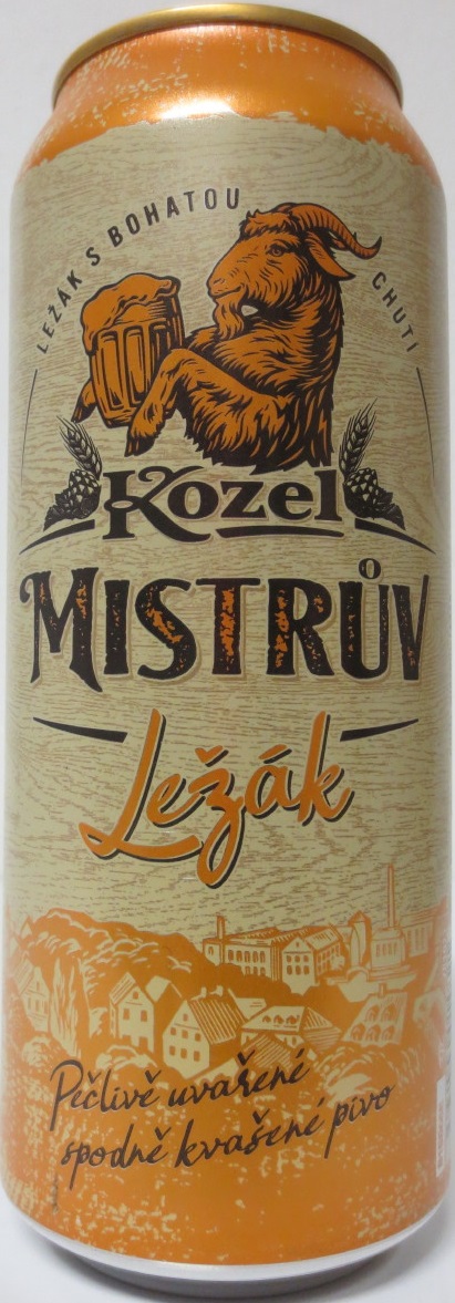 Kozel MISTRŮV Ležák Pečlivě vařené spodně kvašené pivo (CZ+SK) (50cl) (B/O) č.1