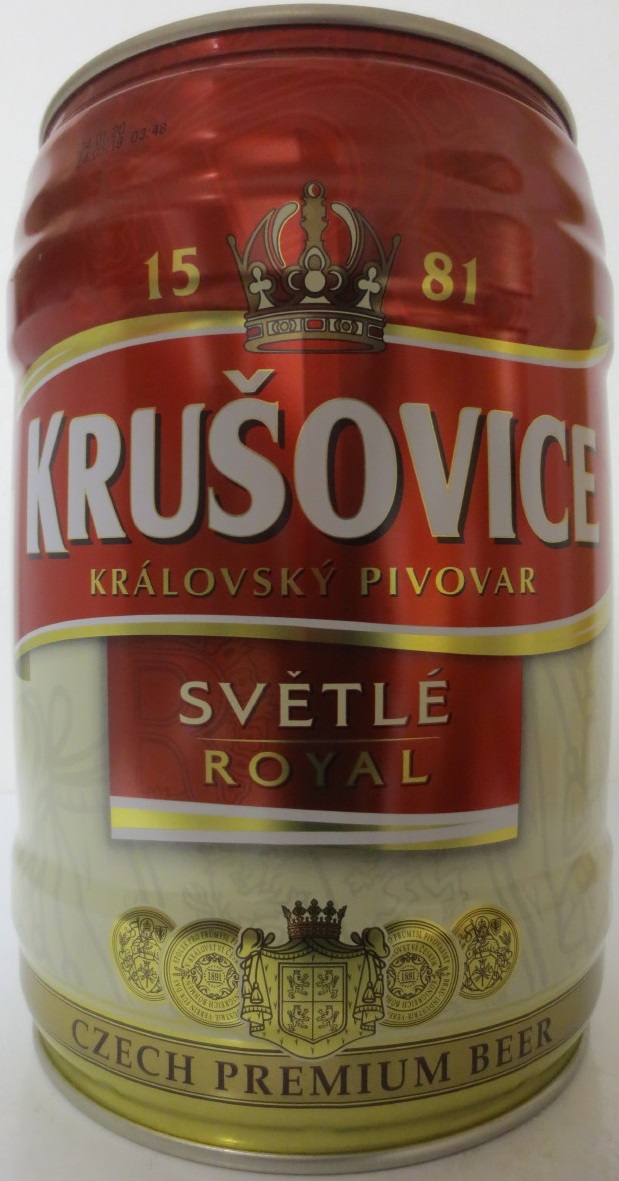 KRUŠOVICE KRÁLOVSKÝ PIVOVAR SVĚTLÉ ROYAL CZECH PREMIUM BEER č.2