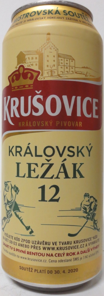 KRUŠOVICE KRÁLOVSKÝ PIVOVAR KRÁLOVSKÝ LEŽÁK 12 (50cl) (B/O)